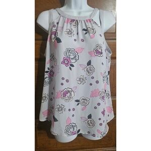 Candie's Cut Outs Floral Sleeveless Top